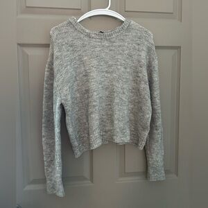 Divided H&M Fuzzy Grey Sweater